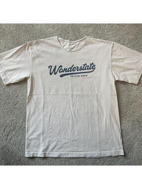 Wonderstate Coffee Dept. Graphic T-Shirt Beige Unisex Adult Size M